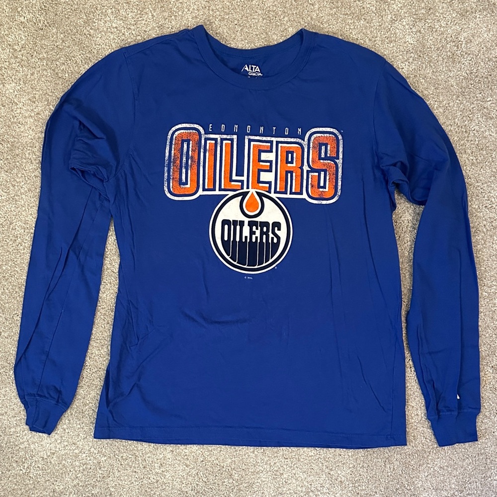 Edmonton Oilers NWOT Long Sleeve T size M